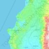Carte topographique Manabí, carte du relief, carte des altitudes