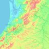 Carte topographique Pedernales, carte du relief, carte des altitudes