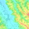 Carte topographique Sion, altitude, relief