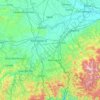 Carte topographique AL, carte du relief, carte des altitudes