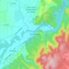 Carte topographique Rochegude, carte du relief, carte des altitudes