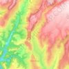 Carte topographique Mur-de-Barrez, carte du relief, carte des altitudes