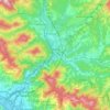 Carte topographique Aulla, carte du relief, carte des altitudes