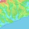 Carte topographique Finale Ligure, carte du relief, carte des altitudes