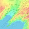 Carte topographique Liaoning, altitude, relief
