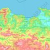 Carte topographique Skikda, relief, altitude