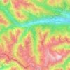 Carte topographique Vinadio, relief, altitude