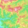 Carte topographique Stazzema, carte du relief, carte des altitudes
