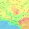 Carte topographique Nigéria, carte du relief, carte des altitudes