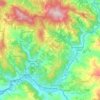 Carte topographique Pontassieve, carte du relief, carte des altitudes