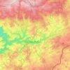 Carte topographique Houffalize, carte du relief, carte des altitudes
