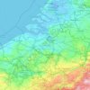 Carte topographique Vlaanderen, altitude, relief