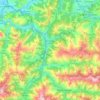 Carte topographique Mieres, carte du relief, carte des altitudes