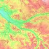 Carte topographique Parc naturel régional Loire-Anjou-Touraine, altitude, relief