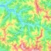 Carte topographique Laviana, carte du relief, carte des altitudes