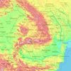 Carte topographique Romania, carte du relief, carte des altitudes