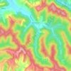 Carte topographique Wasser, carte du relief, carte des altitudes