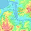 Carte topographique Avilés, carte du relief, carte des altitudes