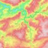 Carte topographique Trois-Ponts, carte du relief, carte des altitudes