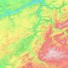 Carte topographique Ourthe, carte du relief, carte des altitudes