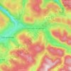 Carte topographique Xonrupt-Longemer, relief, altitude