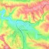 Carte topographique Carmaux, altitude, relief