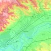 Carte topographique Gaillac, altitude, relief