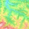 Carte topographique Los Tojos, carte du relief, carte des altitudes