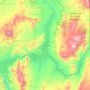 Carte topographique Lake Mead, altitude, relief