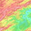 Carte topographique Somme-Leuze, carte du relief, carte des altitudes