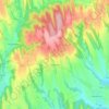 Carte topographique Gereschlack, carte du relief, carte des altitudes