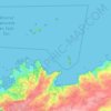 Carte topographique Perros-Guirec, altitude, relief