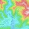 Carte topographique Segusino, carte du relief, carte des altitudes