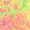 Carte topographique Trøndelag, carte du relief, carte des altitudes