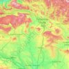 Carte topographique Río Arga, carte du relief, carte des altitudes