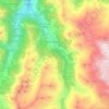 Carte topographique Liddes, carte du relief, carte des altitudes