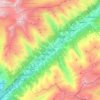 Carte topographique Goms, carte du relief, carte des altitudes