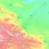Carte topographique Wuwei, altitude, relief
