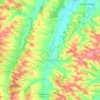 Carte topographique Simorre, altitude, relief