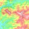 Carte topographique Beni Ouartilane, relief, altitude