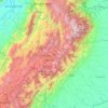 Carte topographique Boyacá, carte du relief, carte des altitudes