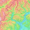 Carte topographique VB, carte du relief, carte des altitudes