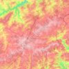Carte topographique Bastogne, carte du relief, carte des altitudes