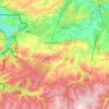 Carte topographique Beauraing, carte du relief, carte des altitudes