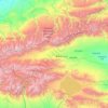 Carte topographique Рашаан 温泉县 Wenquan, altitude, relief