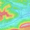 Carte topographique Olazti, carte du relief, carte des altitudes