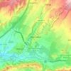 Carte topographique Muruzábal, carte du relief, carte des altitudes