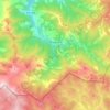 Carte topographique Pesaguero, carte du relief, carte des altitudes