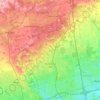 Carte topographique Richmond Hill, carte du relief, carte des altitudes