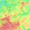 Carte topographique Tervueren, carte du relief, carte des altitudes